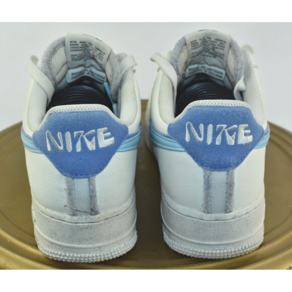 Nike Air Force 1 '07 LV8 82 Men's Shoes Size 8 Blue Chill/White Sneakers - Picture 4 of 11
